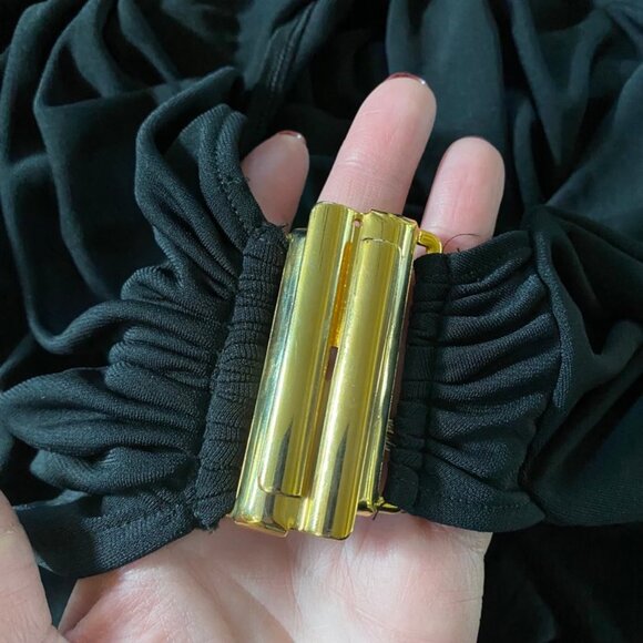 Vintage Aquasuit by La Perla Maxi Swimsuit Cover Up Dress Wrap Robe US size 8 - Picture 7 of 14